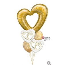 Bukiet 1675 Love is Golden Qualatex #23189 15668-2 22396-2 58271-2